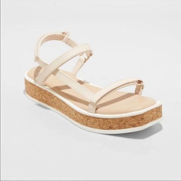 A New Day Women's Nova Sporty Cork Platform Sandals - Picture 1 of 8